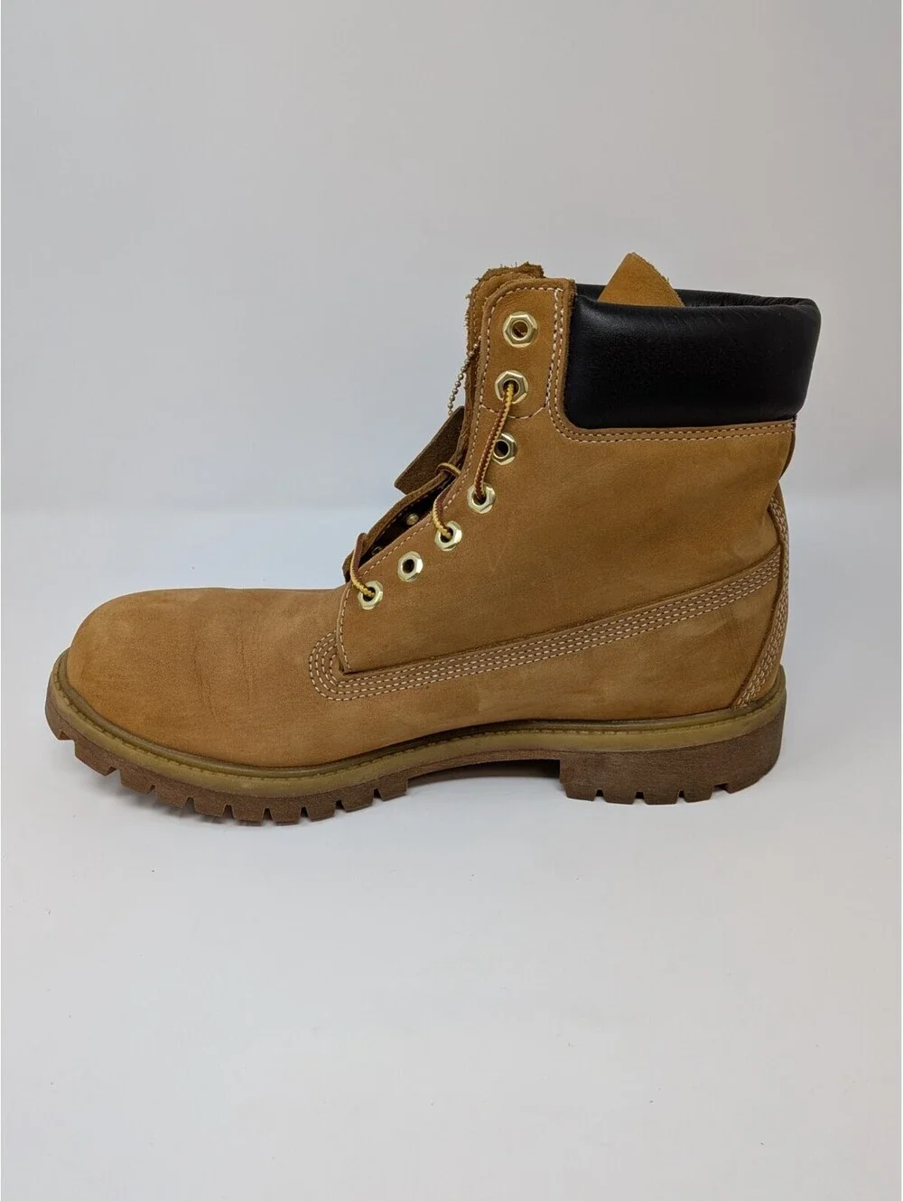 Timberland 10061 Premium Waterproof Boots 400g Primaloft Men's 7.5 Wheat Nubuck